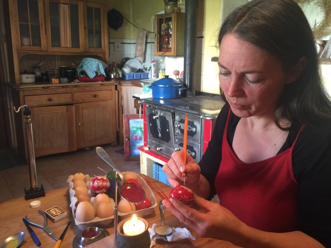 Czech Republic Folk Art Decorating Easter Eggs